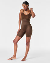 SPANXshapeâ„¢ Invisible Mid-Thigh Bodysuit | Chestnut Brown